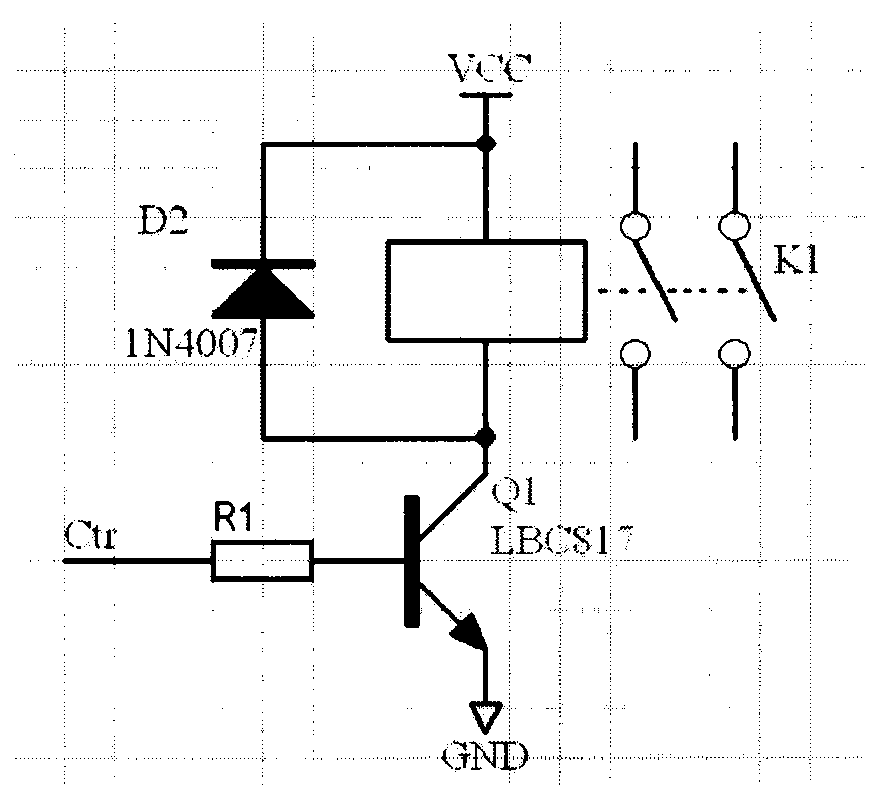 Realization method of relay driving module applied to elevator control system