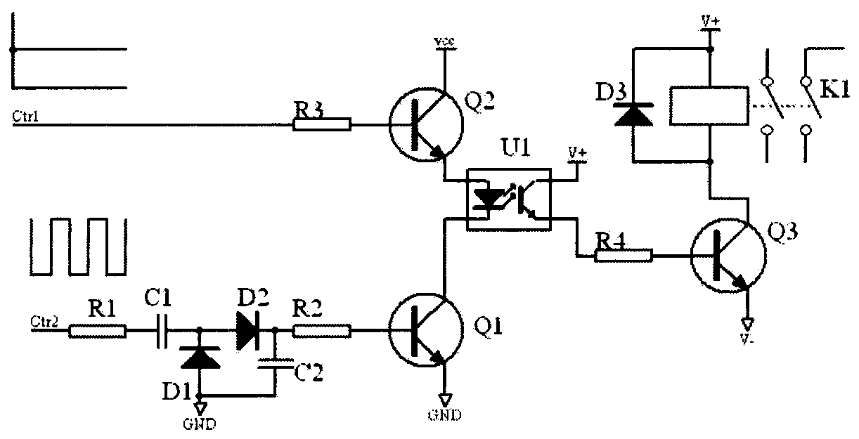 Realization method of relay driving module applied to elevator control system