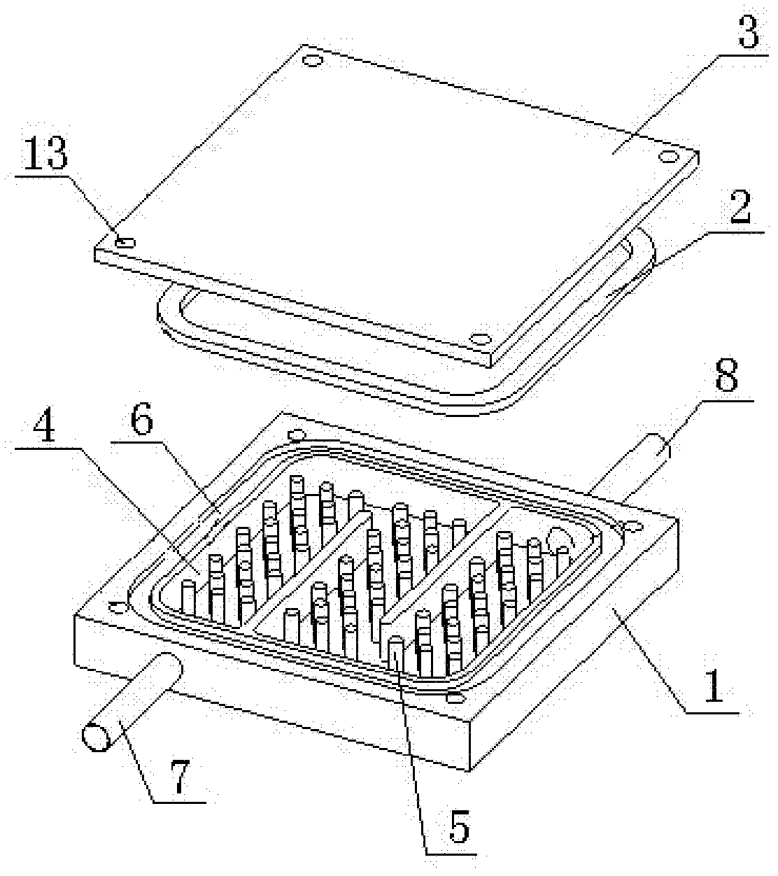 CPU (Central processing unit) water-cooled radiator and application method thereof
