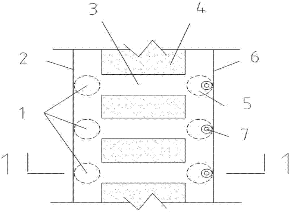 Method for shoring prestressed double-row-pile strong-constraint deep foundation pit