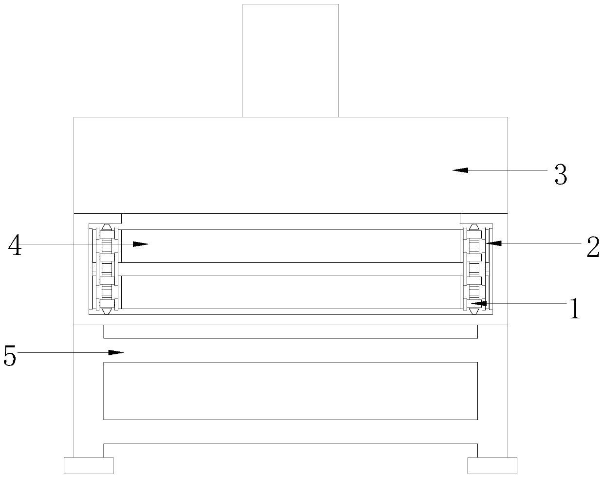 Light chain plate assembly line type discharging and forming integrated device