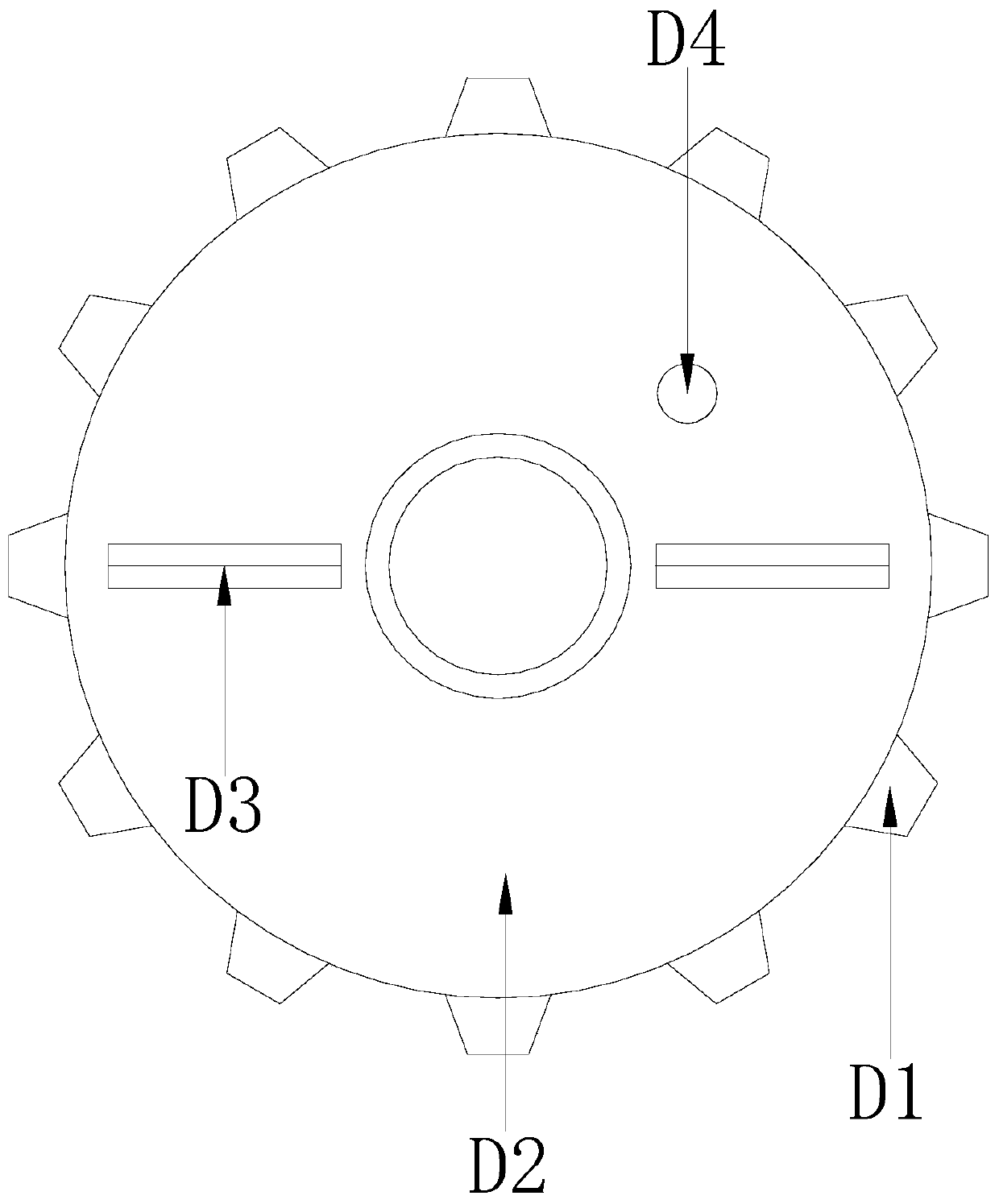 Light chain plate assembly line type discharging and forming integrated device