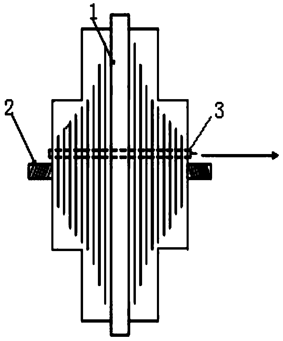 System for on-line detection of winding deformation based on overvoltage signal and response of transformer