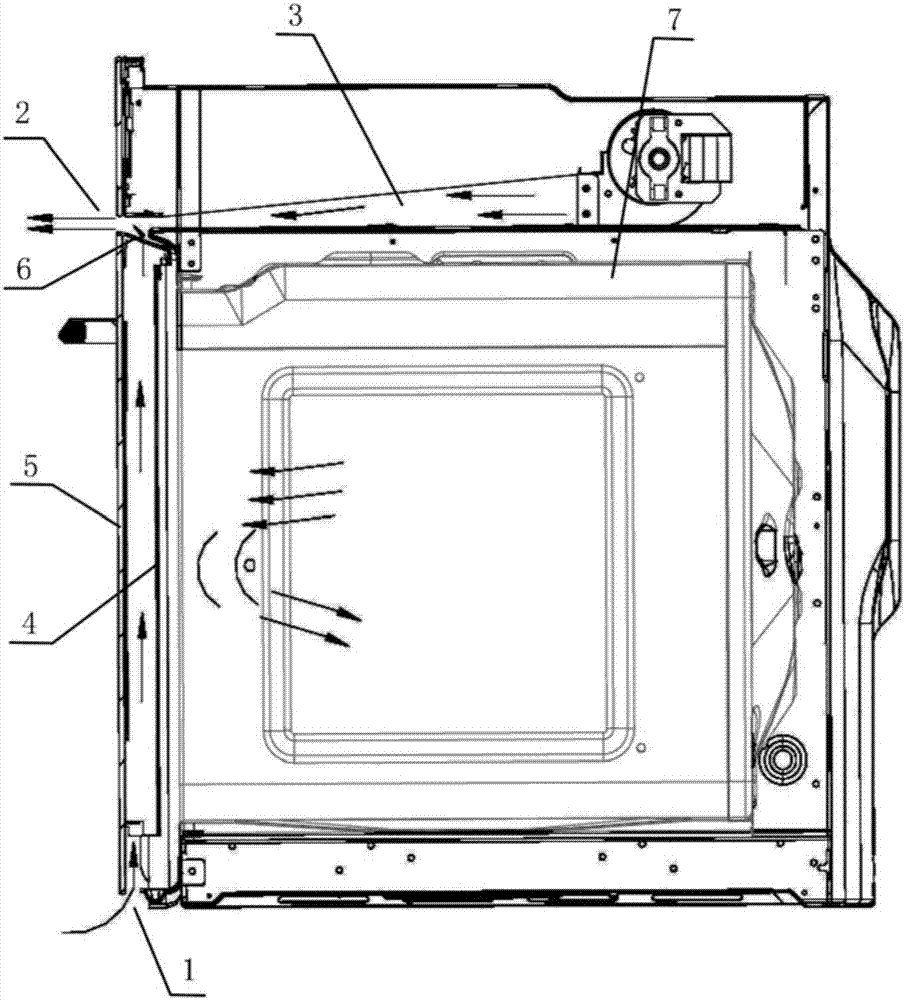 Door structure and baking oven applying same