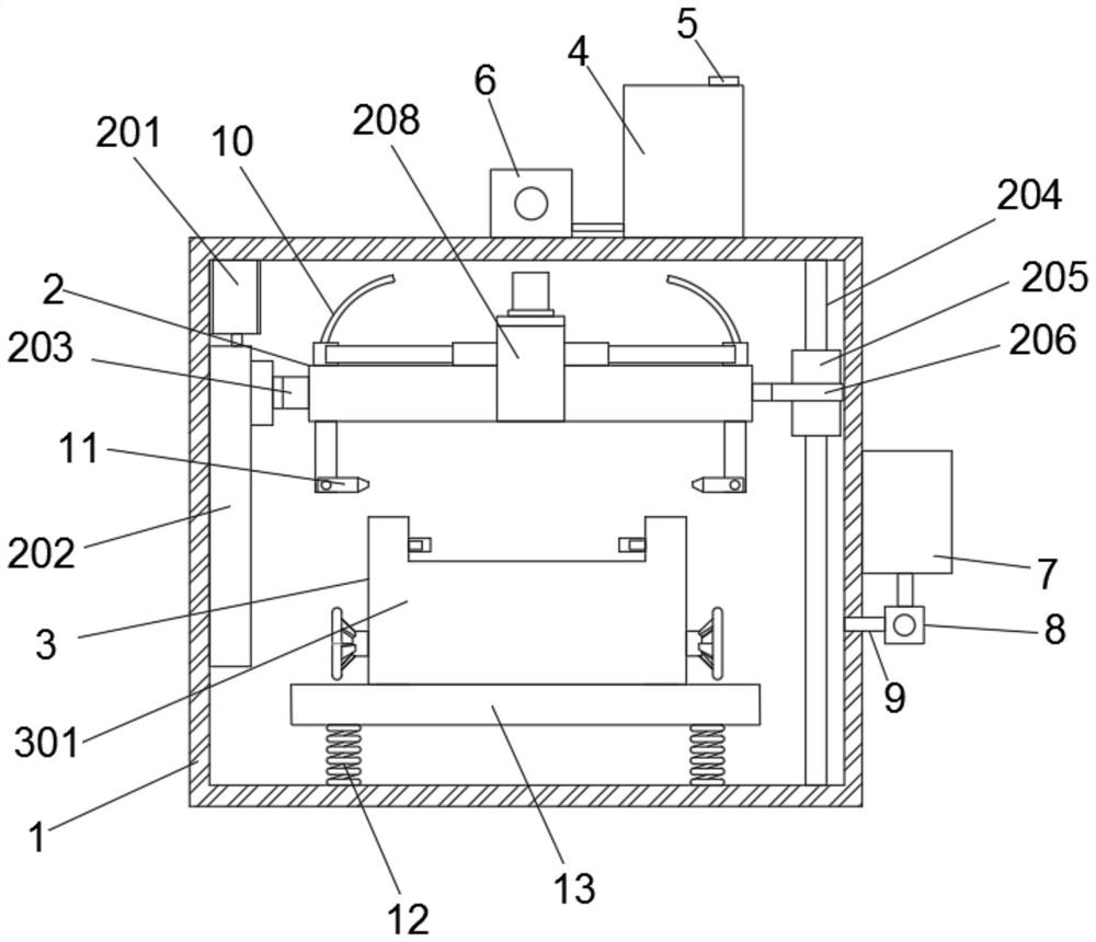 Mildew-proof and corrosion-proof spraying device for wicker product and using method thereof