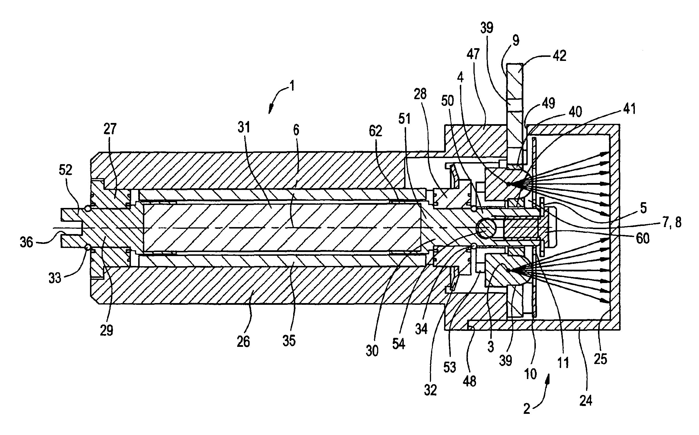 Position detector for a scanning device
