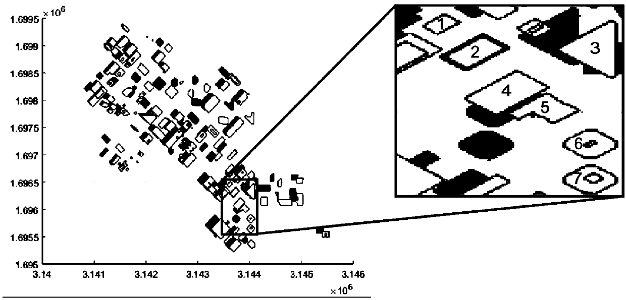 A method for detecting a building shadow based on a ghost image