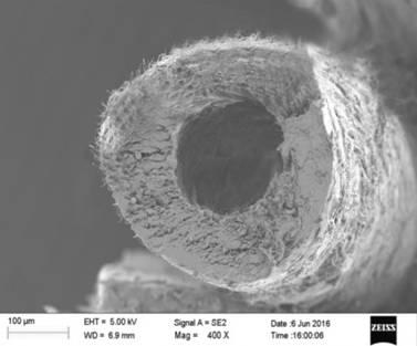 Multilayer nanofiber micro-caliber vascular tissue engineering scaffold material and preparation method thereof