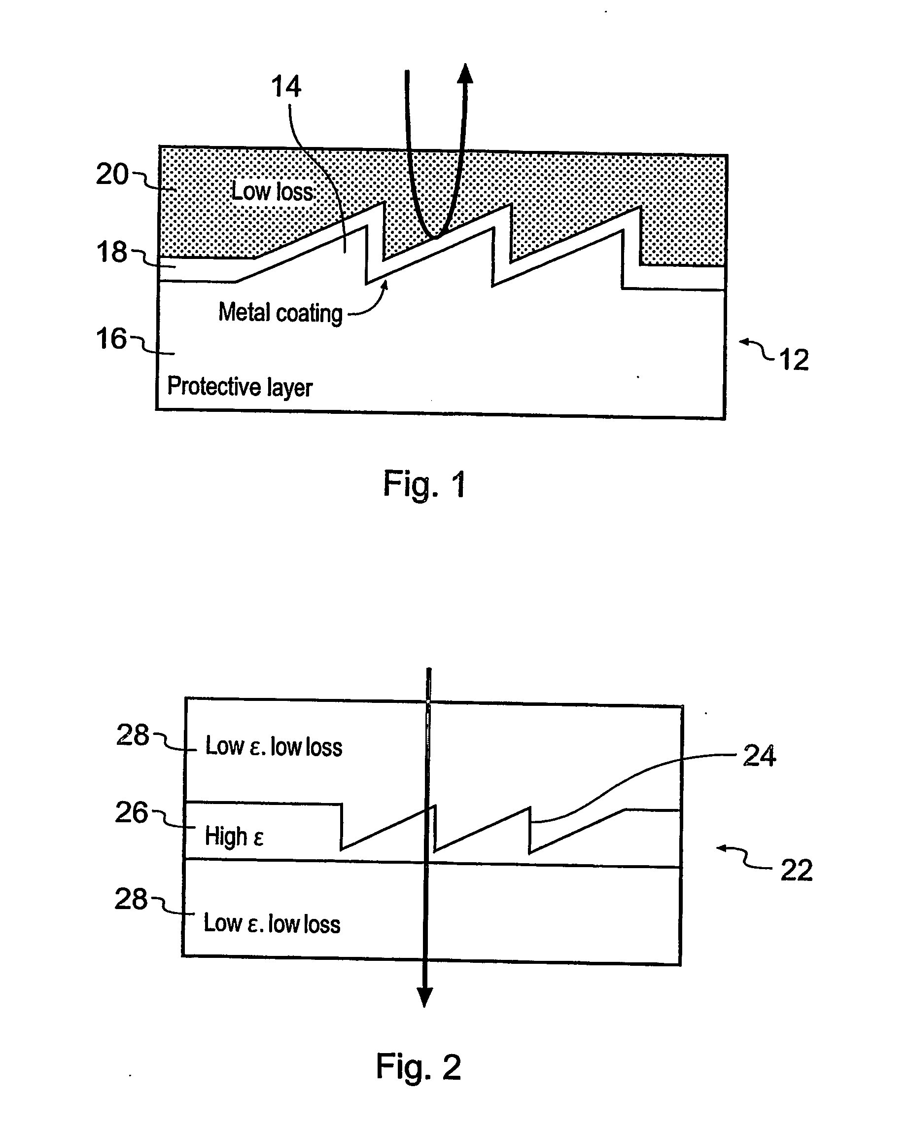 Security label which is optically read by terahertz radiation