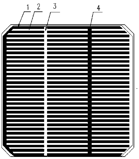 Electrode structure of interlaced back contact (IBC) solar cell