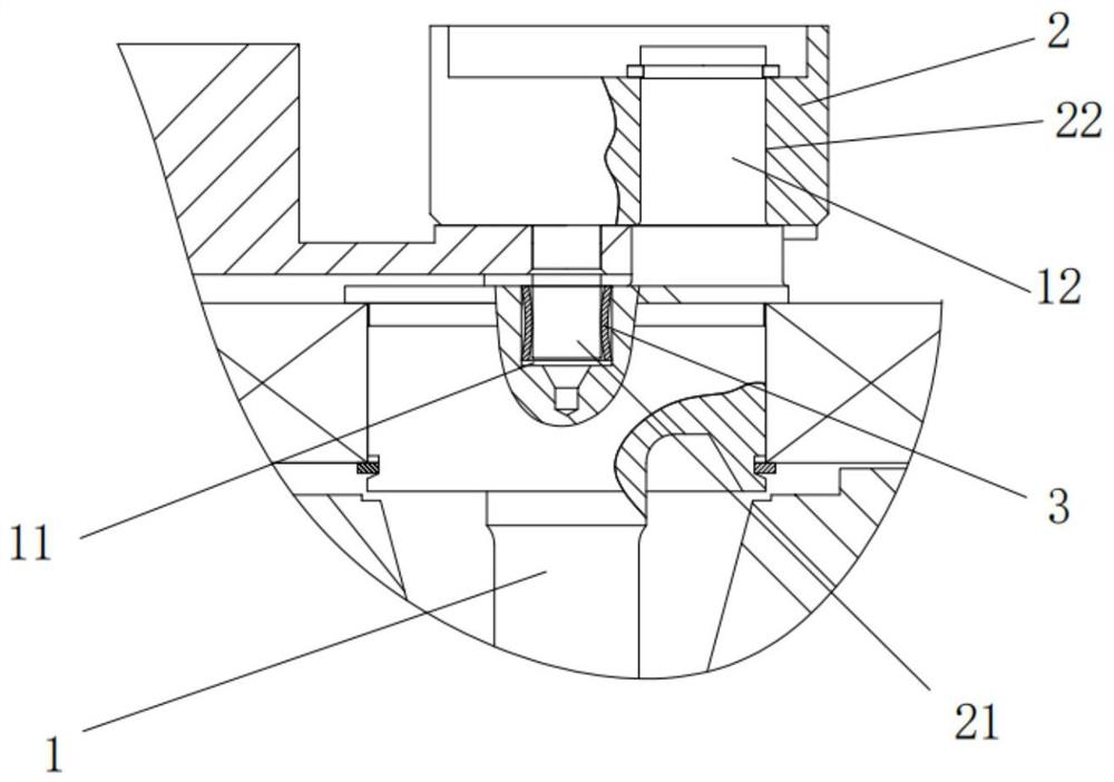 Radial flexible structure of scroll compressor and scroll compressor