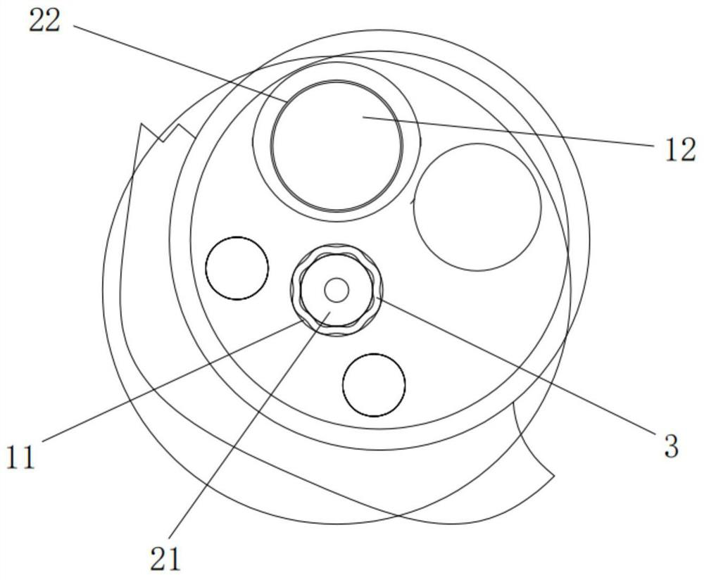 Radial flexible structure of scroll compressor and scroll compressor