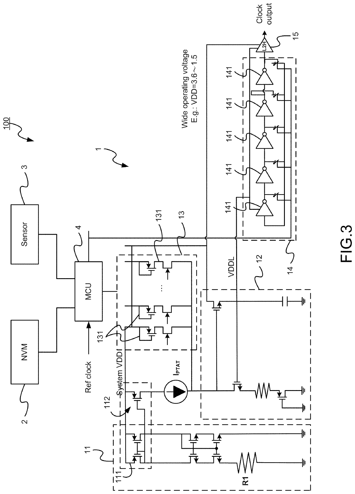 Method for low-current oscillatory circuit with wide operation voltage and temperature compensation