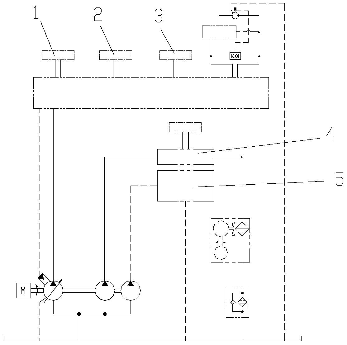 Crane and its hydraulic control system