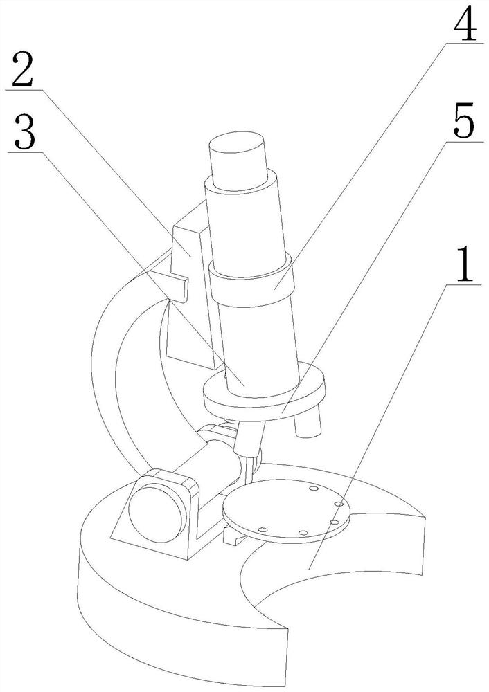 Microscope lens magnification switching device