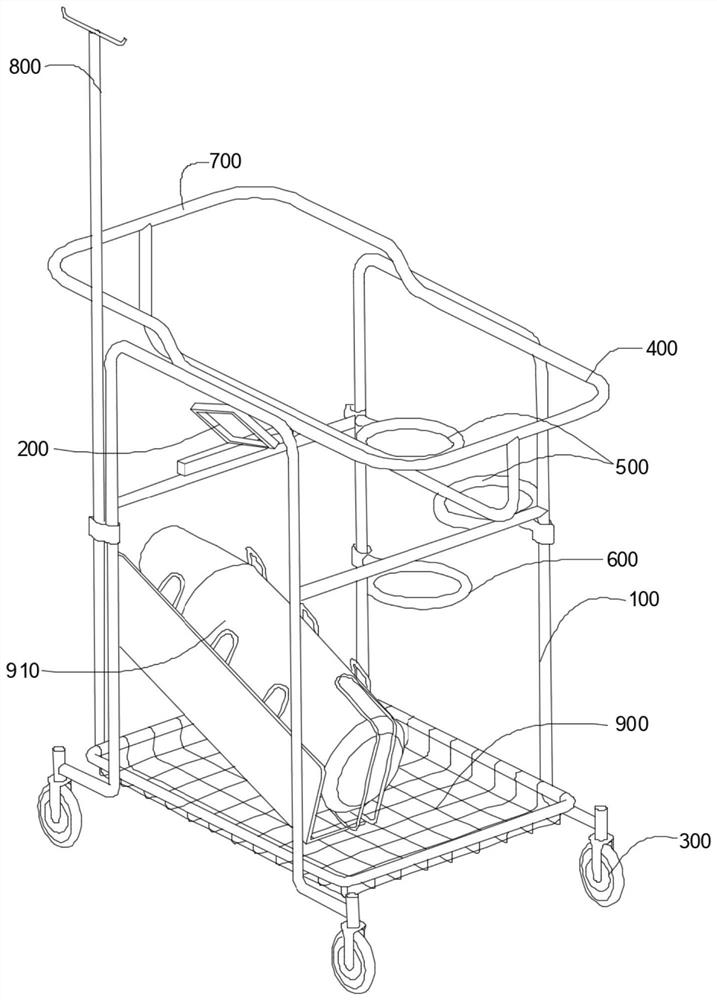 Newborn transfer trolley