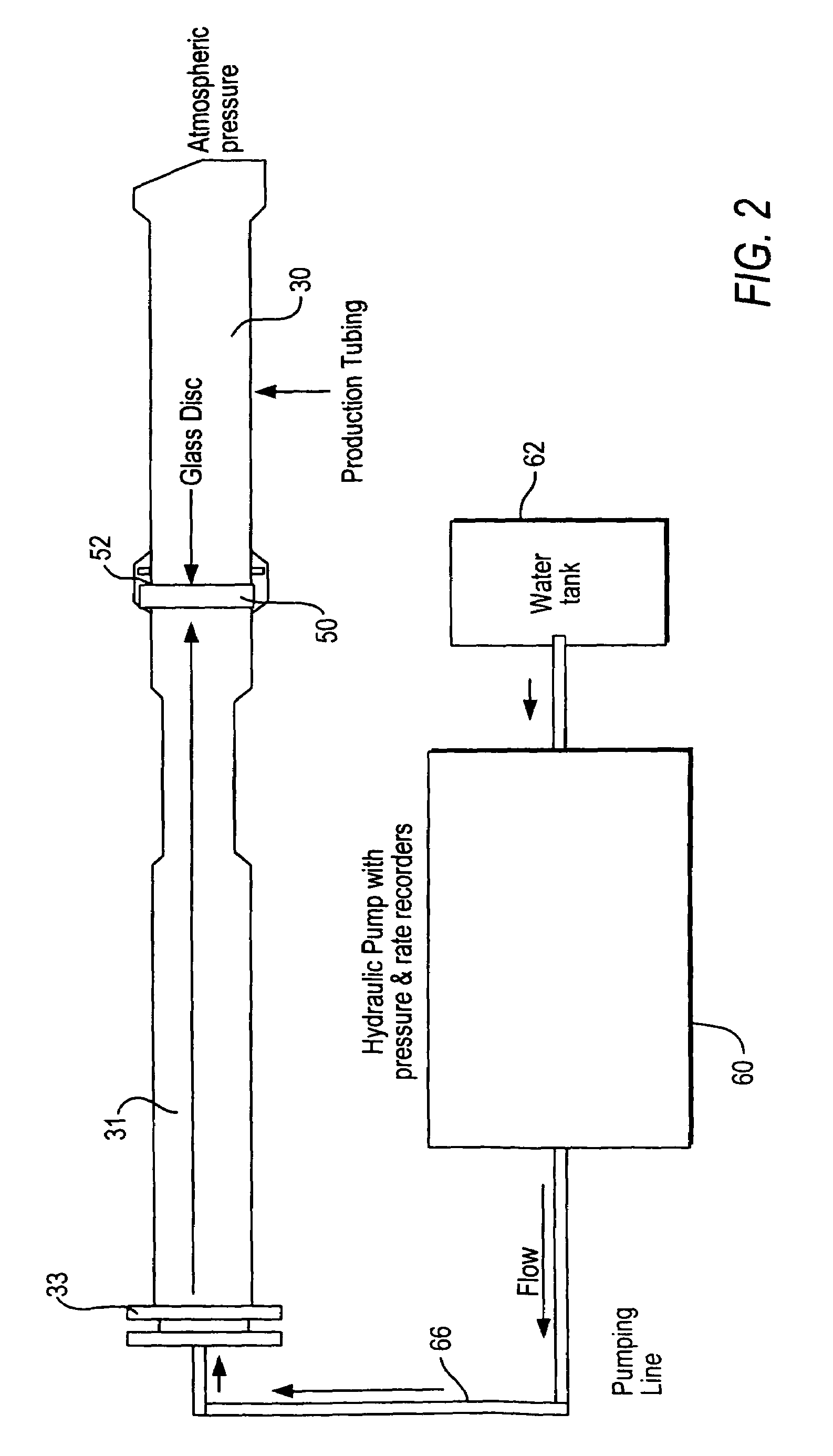Method for hydraulic rupturing of downhole glass disc