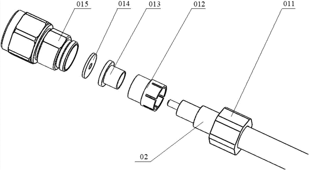 Radio frequency coaxial cable assembly assembling automatic production system