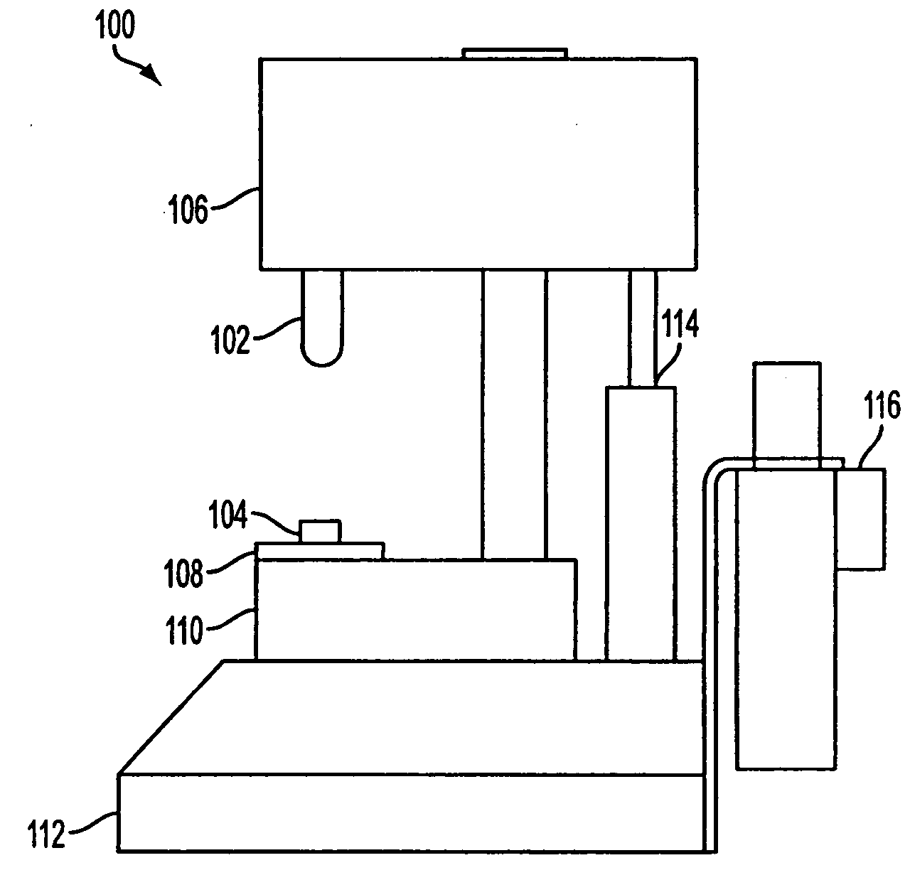 Apparatus for pressure based blocking process for lens manufacturing