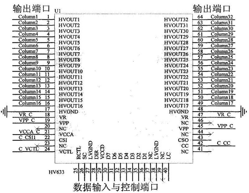 Film electroluminescence display driver