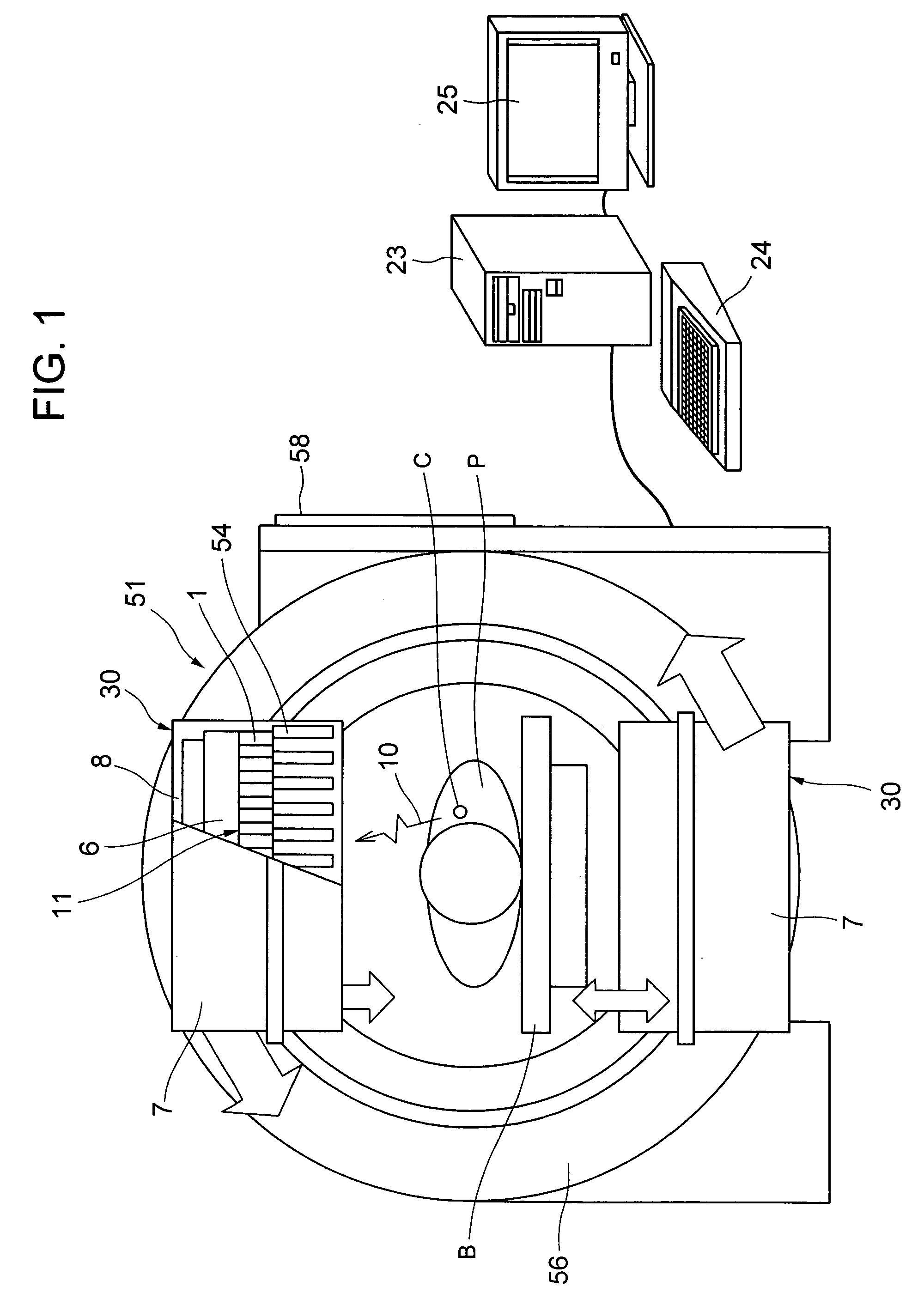 Semiconductor radiological detector and semiconductor radiological imaging apparatus
