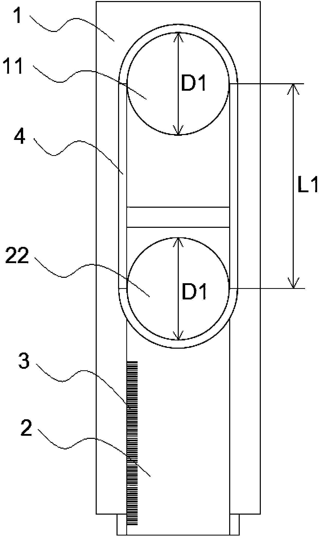 Large-diameter O-shaped ring diameter measuring tool