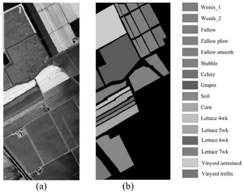 A method and device for space-spectrum classification of hyperspectral images taking into account the importance of spectra