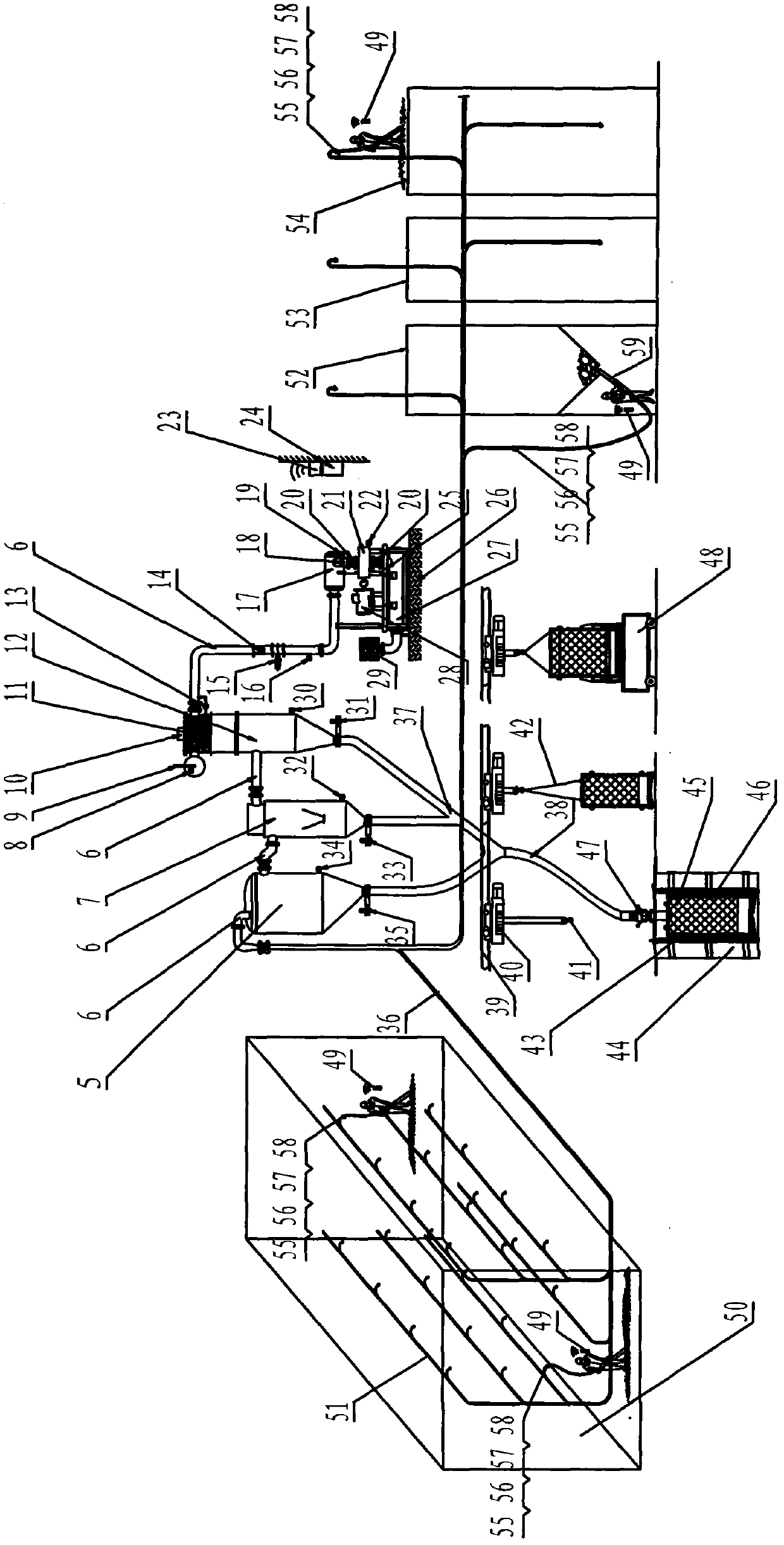 Aluminum oxide recycling and material jam treatment method of electrolytic aluminum flue gas purification system