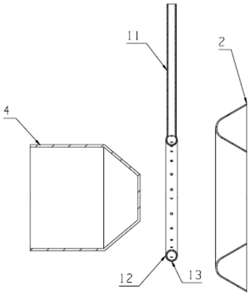 A combined flame stabilizer afterburner structure and control method