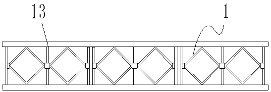 High-pier side-span cantilever beam Bailey truss structure and construction method thereof