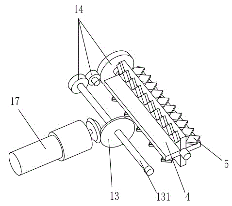 Water spray type wall ash shoveling device