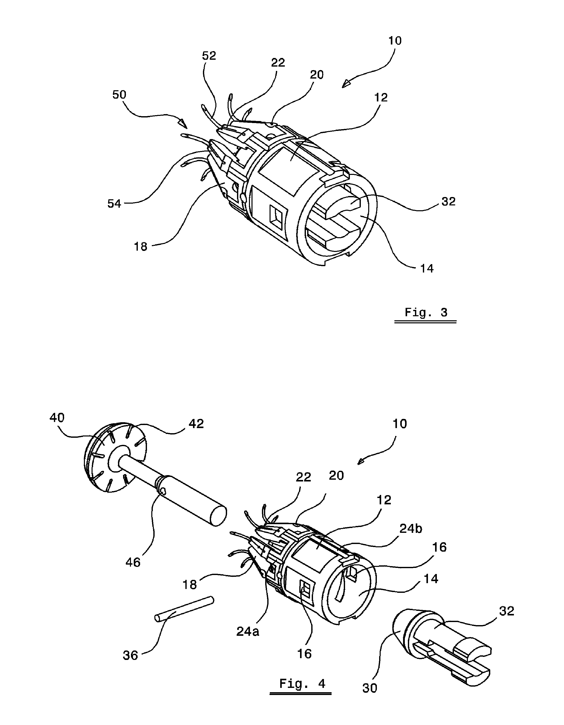 Device for performing end-to-end anastomosis