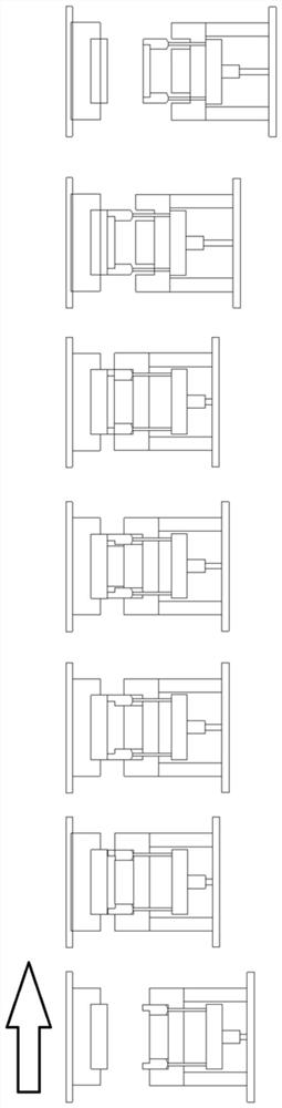 Ejection structure of low-pressure injection molding mold