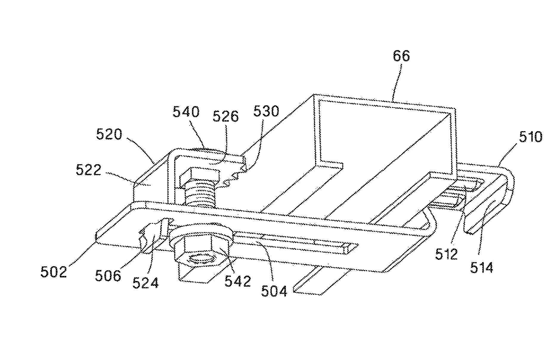 Cradle clamp bracket assembly