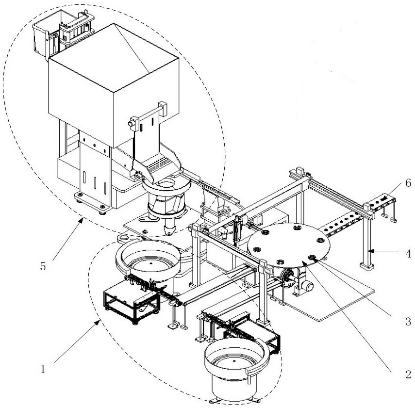 A kind of full complement cylindrical roller bearing assembly equipment and method