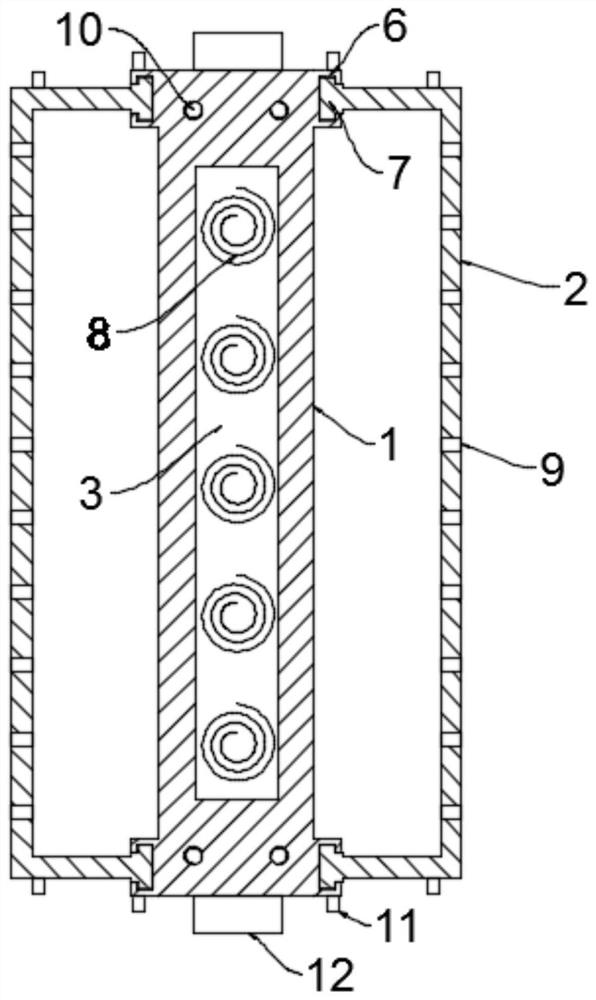 Heat-dissipation efficient fixing device for computer hardware