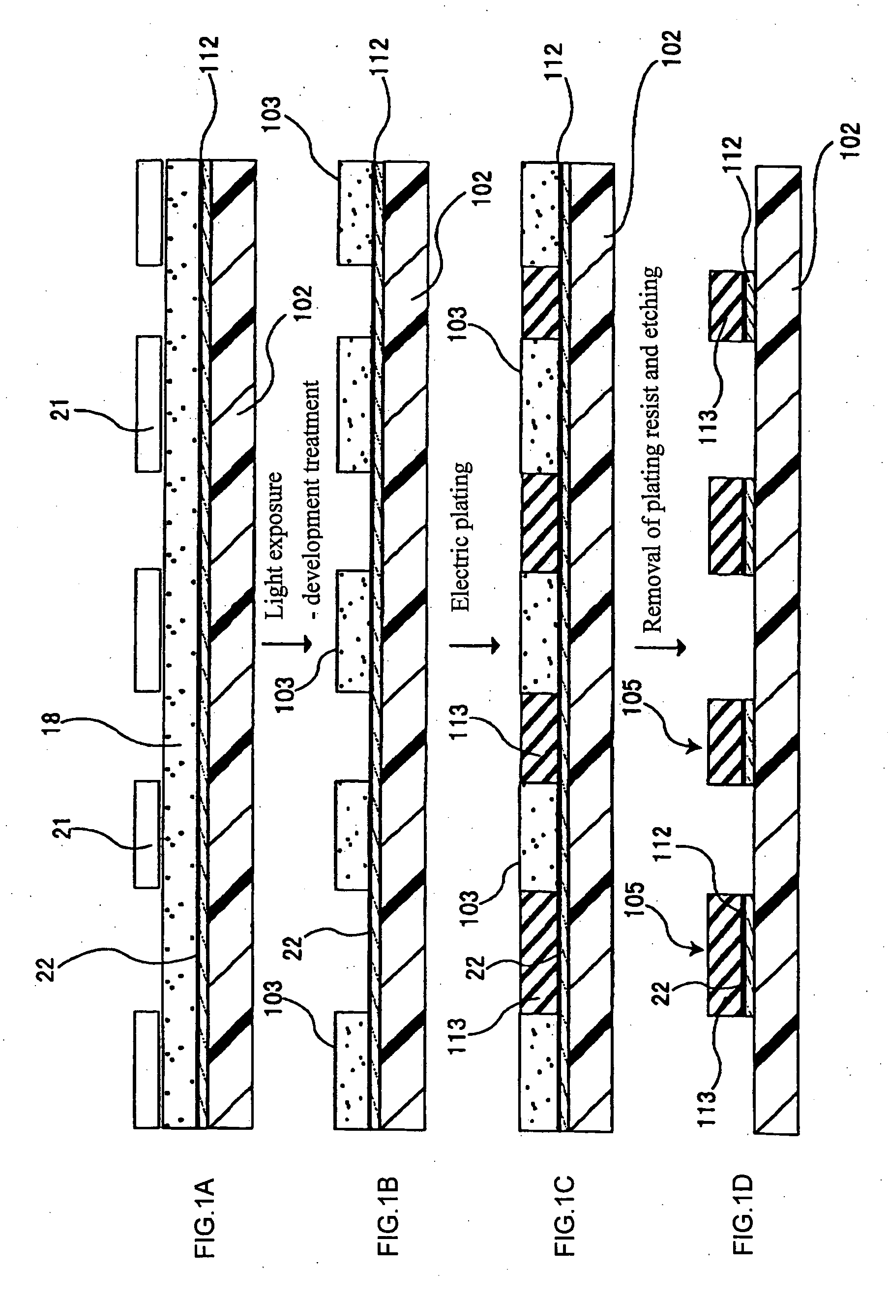 Method of producing multilayer printed wiring board and photosensitive dry film used therefor