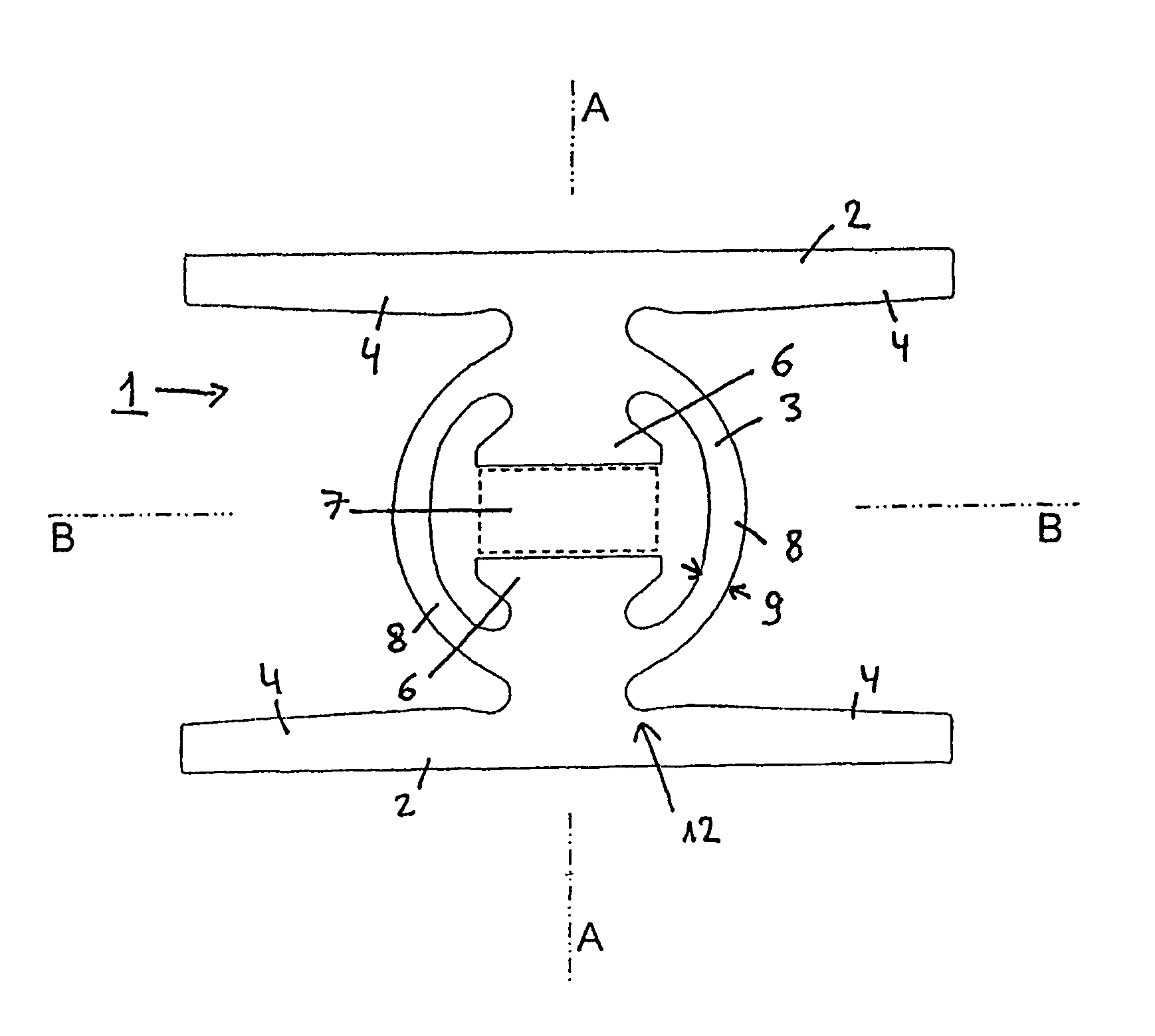 Hollow profile for a weight-in-motion sensor