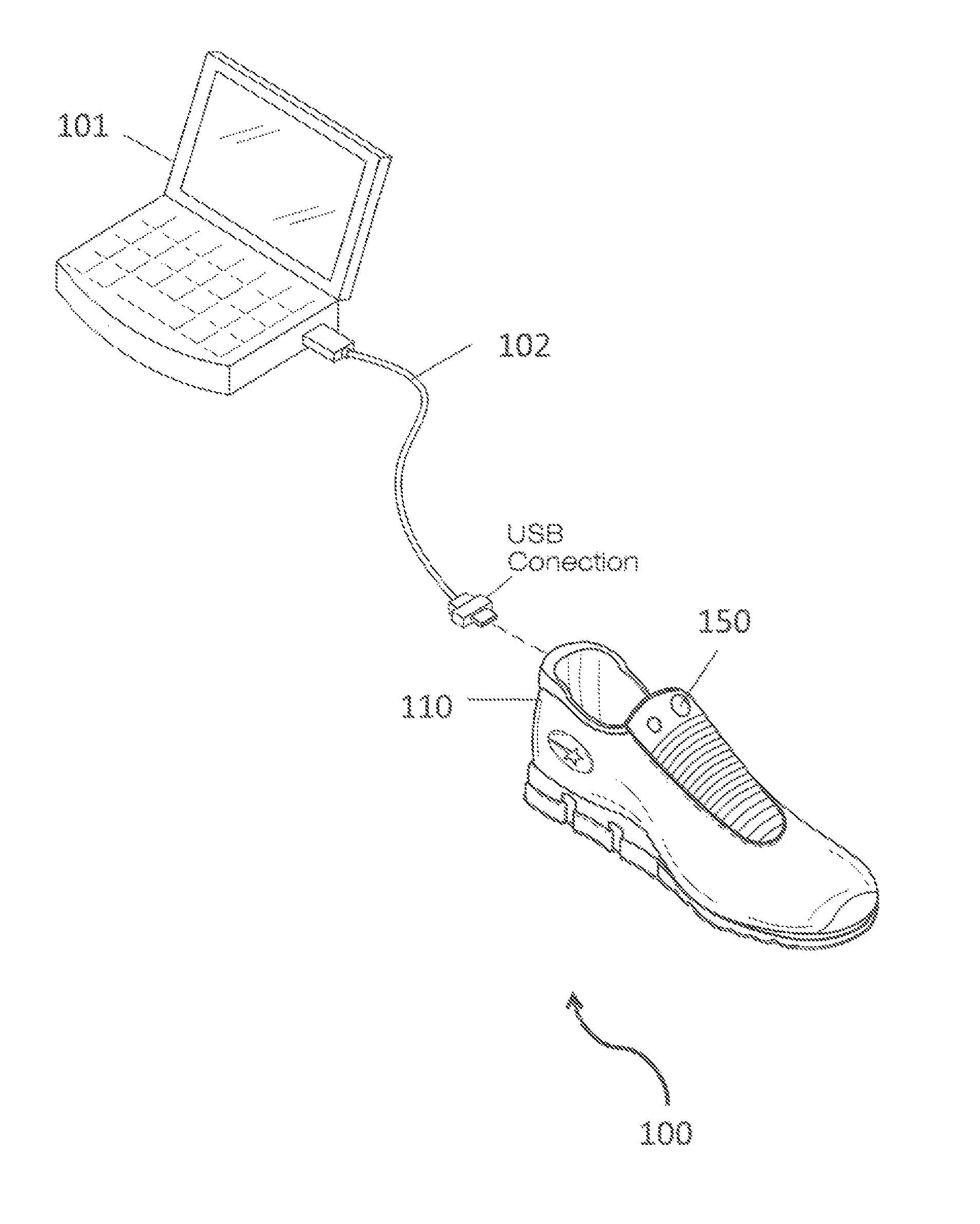 Shoe device with electronic graphic designs