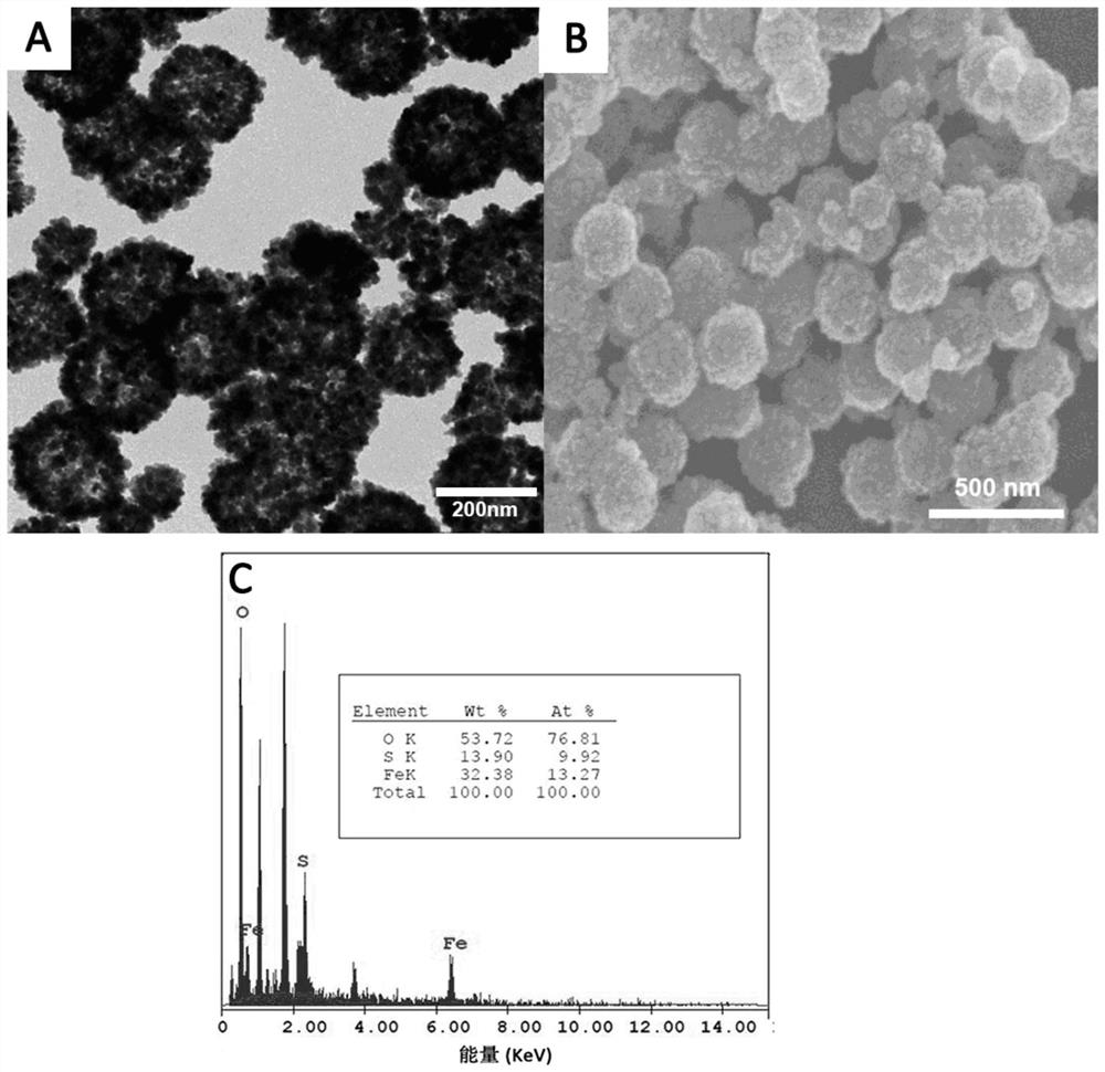 A kind of magnetic nano material and its preparation method and application in radioactive element treatment