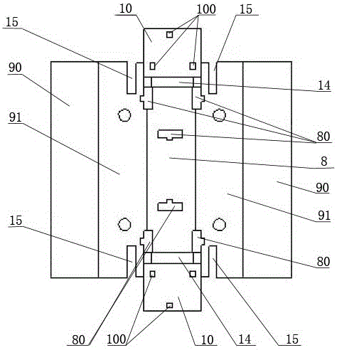 Buffering semi-package structural body for household oil press equipment transportation