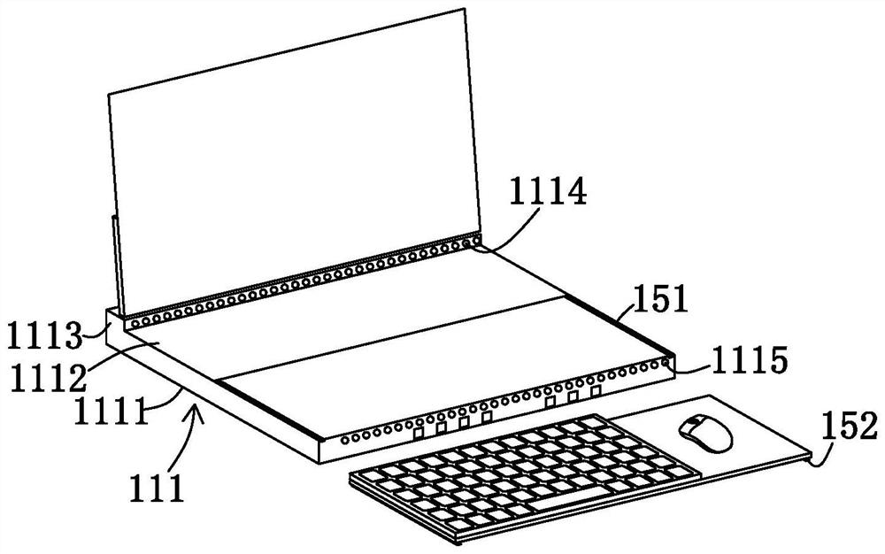 Detachable thin desktop computer convenient to store and storage assembly thereof