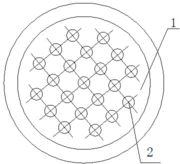 Multiple-hollow-fiber spinneret plate