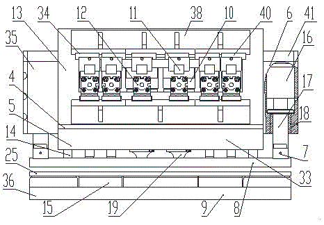 Die base on punching machine