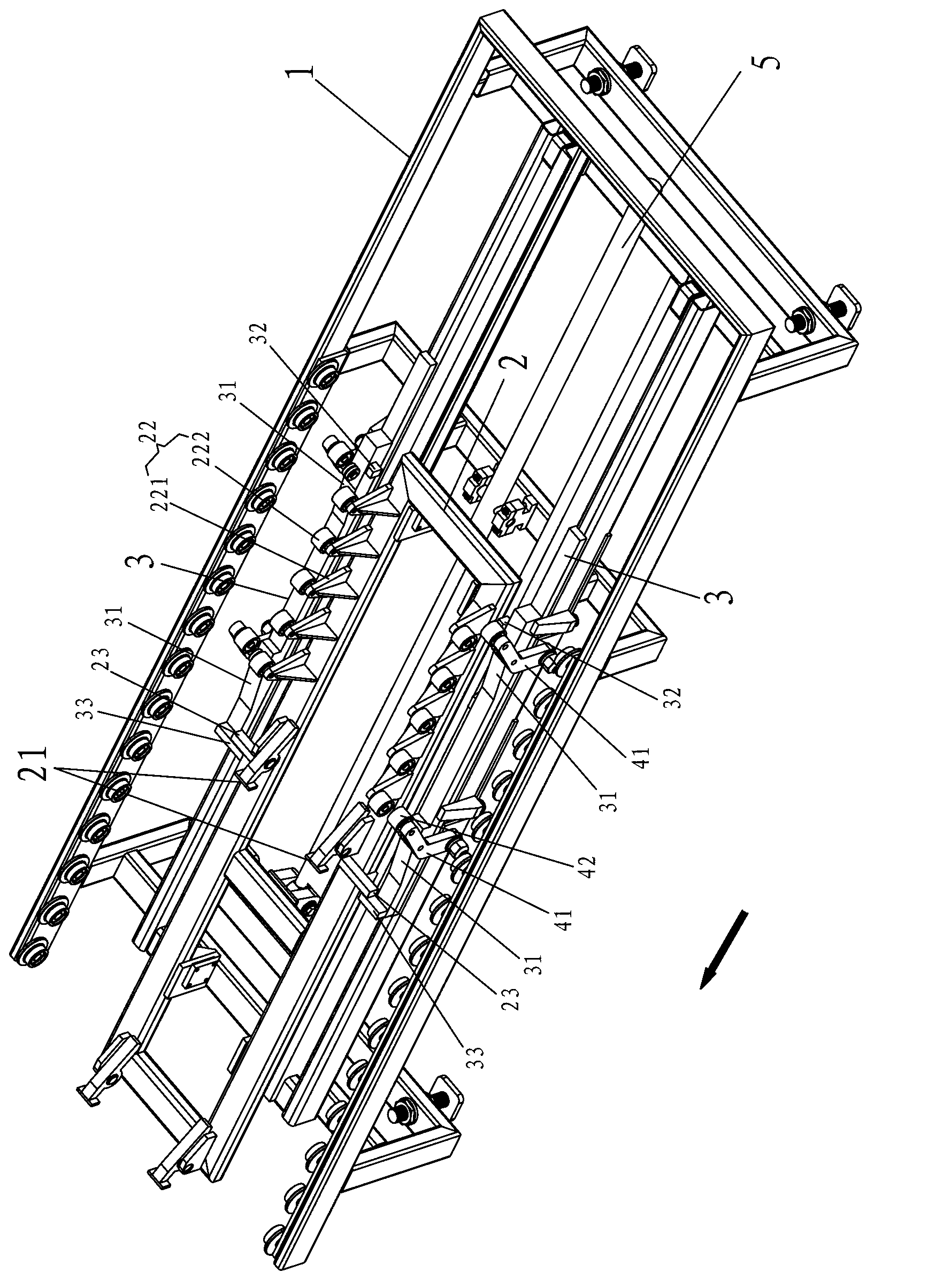 Tray separation device