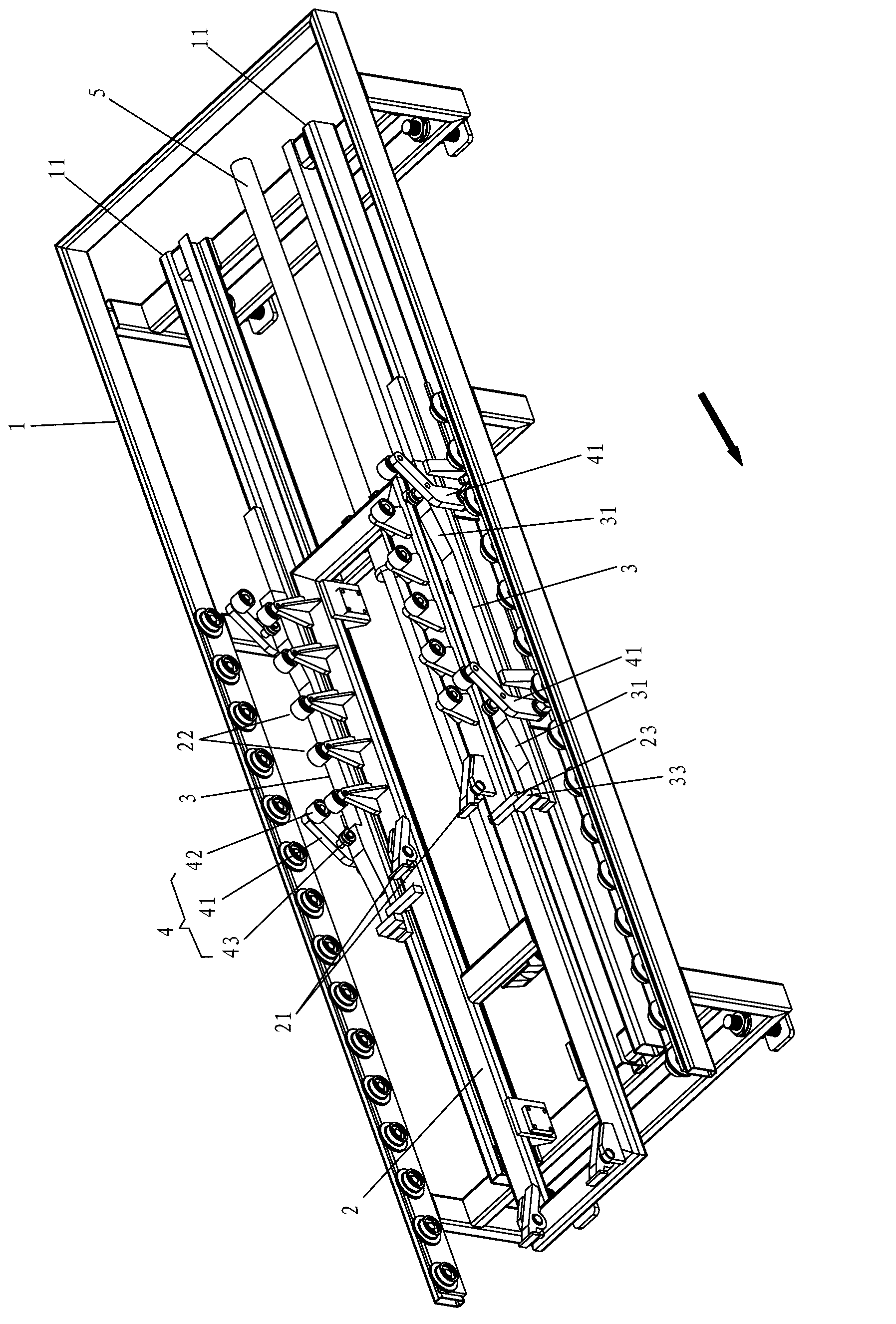 Tray separation device