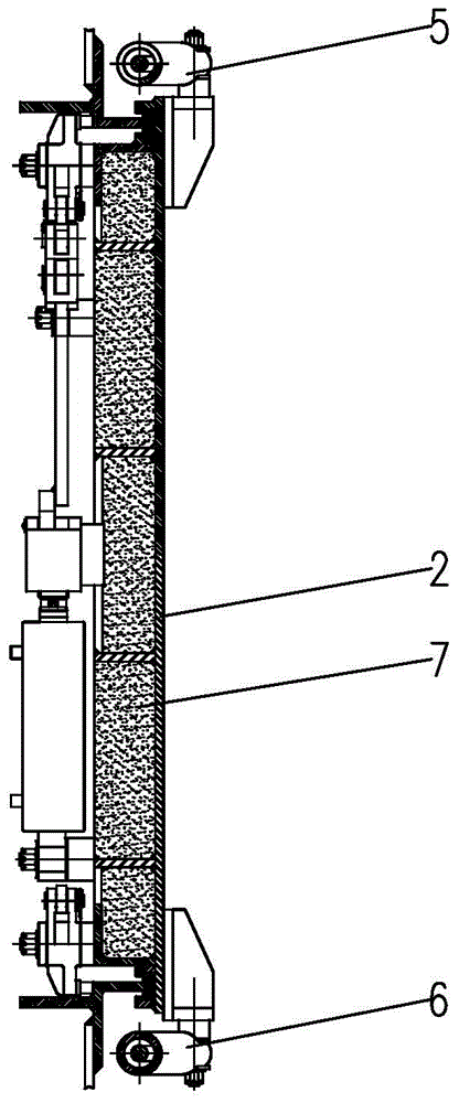 Hydraulic hinge type fireproof watertight door