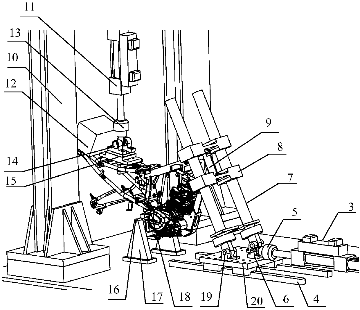 An Indoor Multi-Axis Fatigue Test Method for Motorcycle Frame Controlled by Orthogonal Force