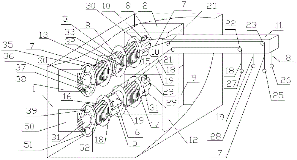 Building with multifunctional rope unreeling device