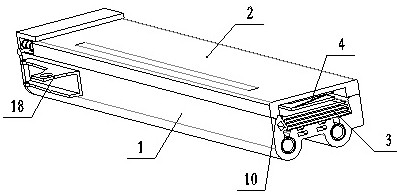 Multi-row gun nail clip capable of preventing nails from being stuck